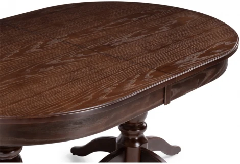 Деревянный стол Woodville Дейвер 160(220)х100 орех темный 515967