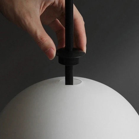 Подвесной светильник White Beads Pendant B ImperiumLoft 40.2133-0 (189529-22) (LED, 220V, на проводе, шарики, бусы)