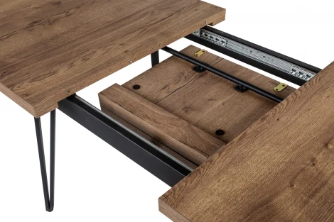 Стол R-Home Диего раздвижной 140-180 Галифакс Табак/Бабочка