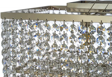 Подвесная большая люстра Arti Lampadari Milano E 1.5.70X25.105 N (220V, хрусталь, на тросе)