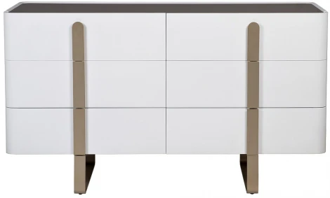 77IP-20861 Комод светлый с металл. каркасом 140*50*85см Garda Decor