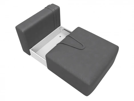 Модуль диван Лига-060 НПБ (ЛДСП,Брус,Фанера,Замша/Серый) Лига Диванов 129543