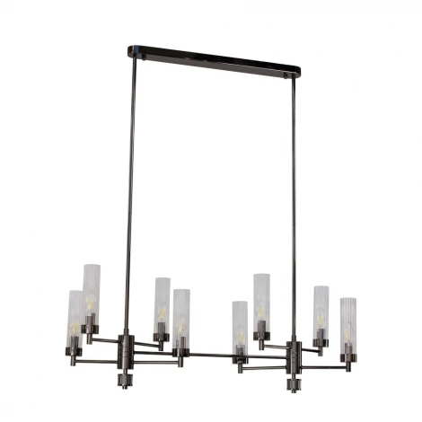 Потолочная люстра на штанге AM Group INDIGO SPL8 PEARL BLACK