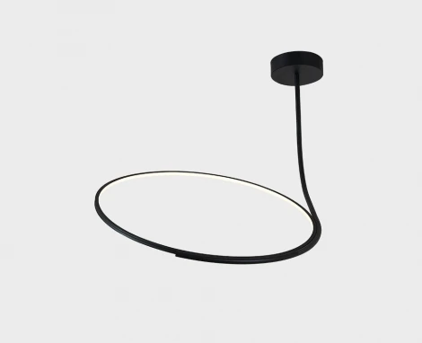 Потолочная люстра на штанге Italline IT013-6025 black 3000K (LED, 220V)