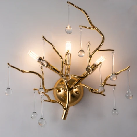 Бра Divinare Salice 3132/01 AP-3 (220V, подвески, ветки)