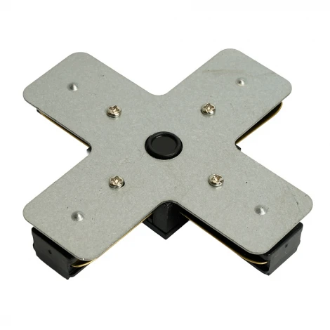 Коннектор Х-образный однофазный для шинопровода черный Feron LD1018 51894