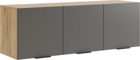 Прихожая "Бери К1" (2000х350х2226), цвет дуб крафт золотой/графит Mebelson (арт.ПК01Бери.2564)