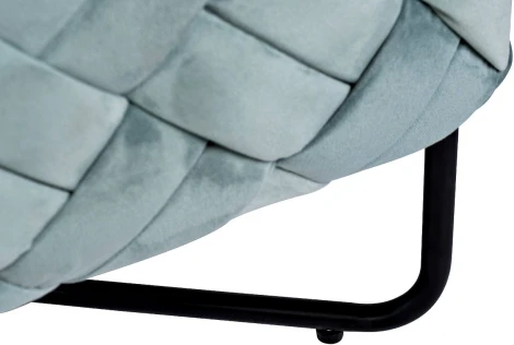 Пуфик Garda Decor N-OT-100 MNT BL (Черный/Мятный)