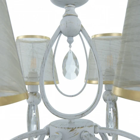 Подвесная люстра Arte Milano AM347203 347203/6 WT+G (220V, подвески, на цепи)