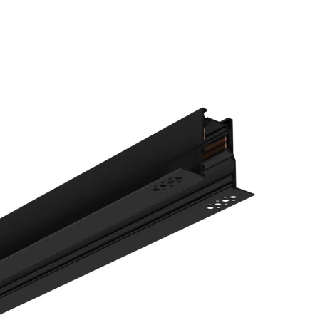 Магнитный шинопровод под гипсокартон встраиваемый под шпаклевку RAUMBERG MG2000Bk (48V)