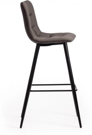 Стул барный CHILLY (mod.7095б) / 1 шт. в упаковке (Ткань,Металл /Темно-серый,Черный)