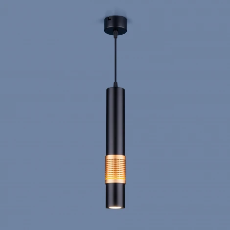 Подвесной светильник Elektrostandard DLN001 MR16 черный матовый/золото