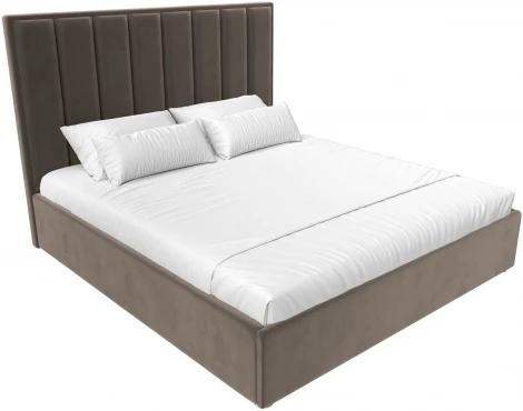 Кровать интерьерная Афродита 200 (Коричневый/Велюр) Лига Диванов арт.120606