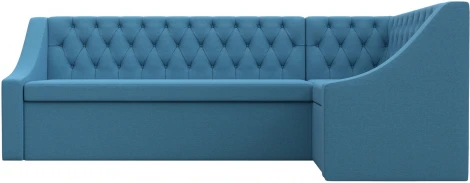 Диван кухонный угловой Мерлин правый угол (Голубой/Рогожка) Лига Диванов арт.123228