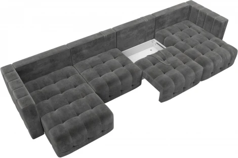 Диван П-образный Лига-052 НПБ Лонг Лига Диванов (Велюр) арт.128843