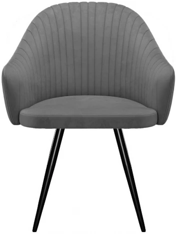 Стул DikLine 439 поворотный, C56 серый, ножки черные арт.00-00073878