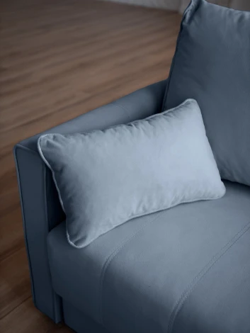 РИМИНИ Диван прямой синий D1 furniture арт.AAA4046011