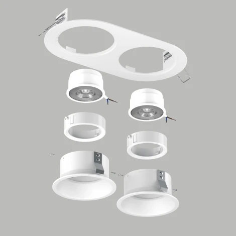 Встраиваемый светильник под LED модуль/ламп МR16 Lightstar Domino D6560606WMOD (220V)