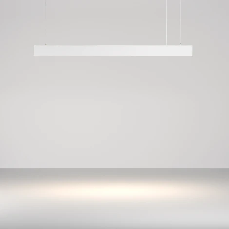 Подвесной линейный светодиодный светильник Maytoni Basis P051PL-36W2.7-6K-W (220V, на тросе)