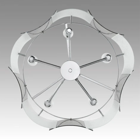 Подвесная люстра Lumion Dandy 6594/5 хром/тонированное стекло, металл/стекло E14 5*40W 220V (на цепи)