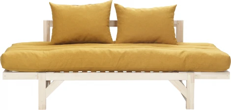 Диван Бинго ткань savana plus yellow, каркас лак Mebelik арт.009293