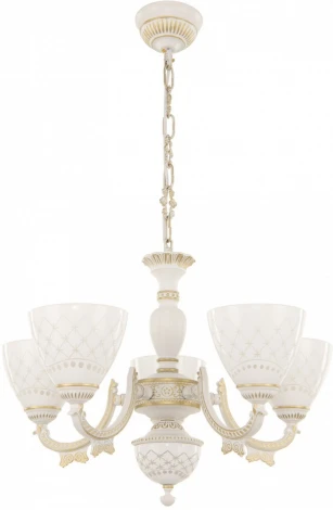 Подвесная люстра Arte Milano AM343837 343837/5 WT+G (220V, на цепи)