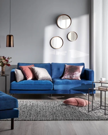 Настенное зеркало La Forma (ex Julia Grup) Wilton (Черный,Золотой/ Металл,Медь,Стекло,Сталь)