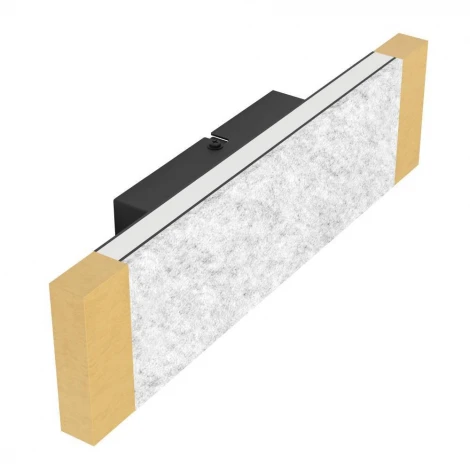 Настенный светильник светодиодный Eglo Vallelado 390387 2X5,4W(LED) 3000K сталь, дерево, черный, коричневый, серый