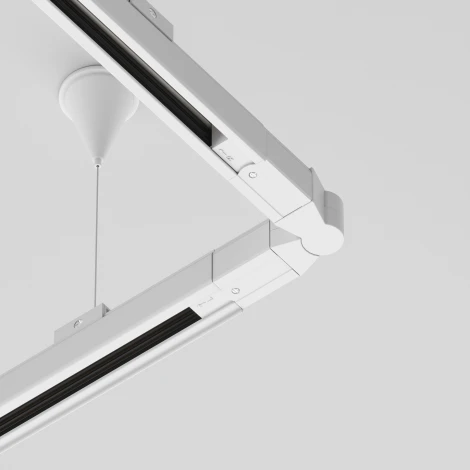 Коннектор поворотный шарнирный Trinity белый (трехфазный) Maytoni Technical TRA005CS-31W (220V)