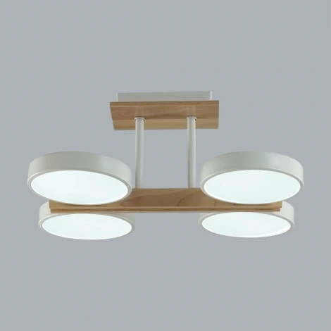 Потолочная люстра на штанге Lumion Plato 8030/72CL белый, дерево/металл, акрил LED 72W 3000-6000К 220V