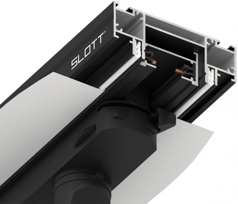 Интрудер (профиль) для встраивания однофазного трека в натяжной потолок, длина 2м Novotech 135191
