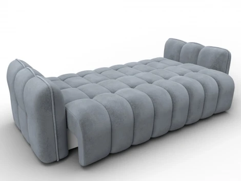 Диван-книжка Лига-112 (ДСП,ЛДСП,Велюр/Серый) Лига Диванов 136678