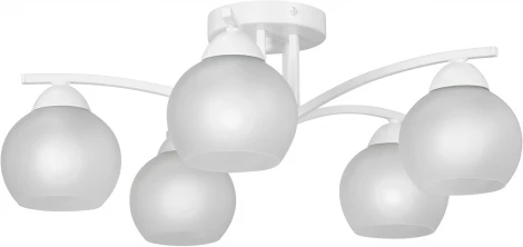 Потолочная люстра на штанге Vitaluce V4285-0/5PL (220V, шарики)