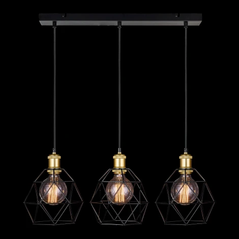 Подвесной светильник 33 ИДЕИ PND102.03.04.003BL.GO-IKS.BL (220V, на проводе)