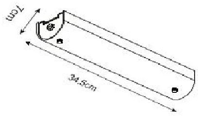 Настенный светильник линейный с выключателем Arte Lamp Tratto A4101AP-2WH