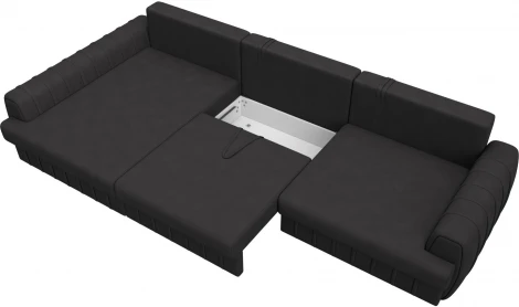 Диван угловой Лига-057 НПБ Лонг угол левый Лига Диванов (Замша) арт.129313L