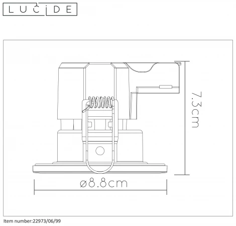 Встраиваемый светильник светодиодный для ванной Binky Led 22973/06/99 IP65 (220V, круглые)
