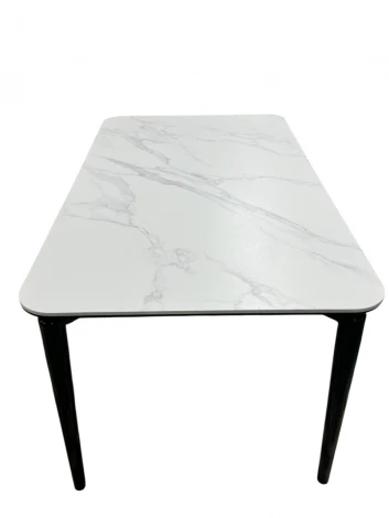 Стол обеденный IST-CASA Блум ART2922-140W, 140х80х75 см, белая керамика/черный