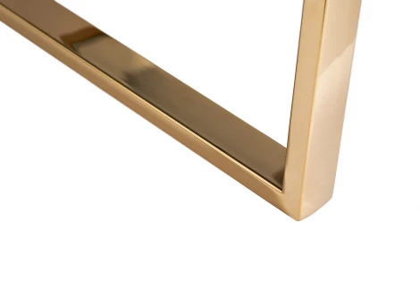 47ED-00401 Стеллаж прозр.стекло/золото 81*40*200см Garda Decor