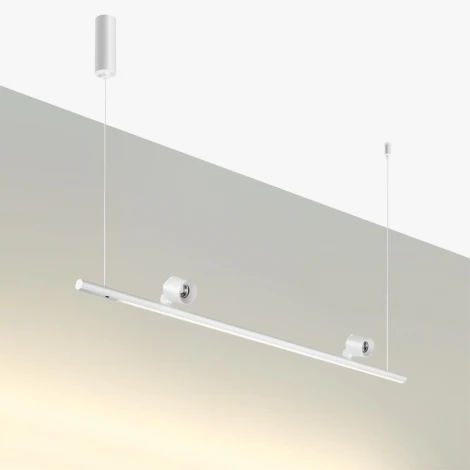 Светильник подвесной диммируемый (сенсер) Novotech Fermo 359308 OVER белый LED 14W+14W 4000K 220V (регулировка яркости, сенсорный выключатель, на тросе)