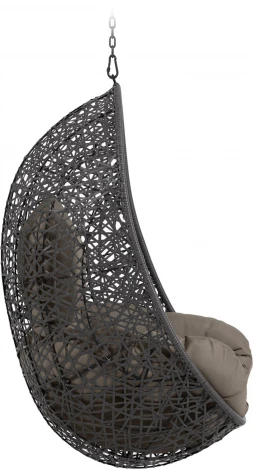 Кресло подвесное на стойке La Forma (ex Julia Grup) Florina (Серый) 156995