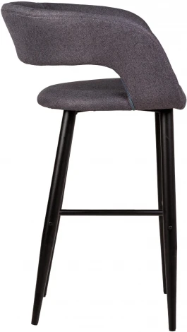 Стул барный R-Home Hugs Тм.Сер/Черный