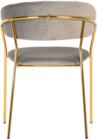 Комплект из 4-х стульев Bradexhome Turin латте, золотые ножки
