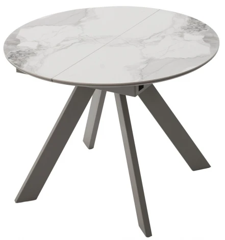 Стол БОНЖУР 100 цвет ПАНДОРА (PANDORA LIGHT), керамика / ЛАТТЕ каркас M-City 64583