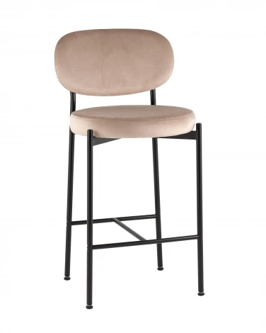 Стул полубарный Бриф VD велюр бежевый Stool Group УТ000042501