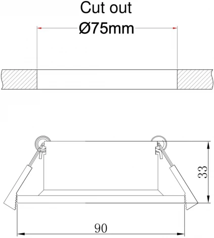 Встраиваемый точечный светильник Maytoni Barret DL041-01B (220V, круглые)
