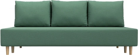 Диван прямой Лига-033 (Зеленый/Рогожка) Лига Диванов арт.124196