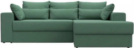 Диван угловой Майами правый угол (Зеленый/Рогожка) Лига Диванов арт.121161
