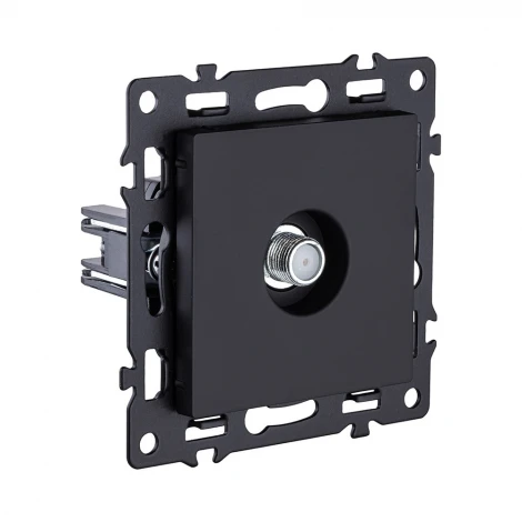 Розетка TV черный Kollinger Asthetik AS-020BK