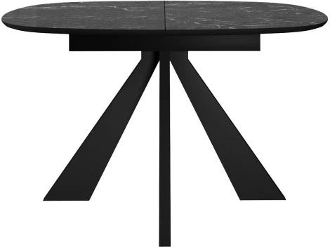 Стол DikLine SKK110 Керамика Черный мрамор/подстолье черное/опоры черные (2 уп.) 00-00070100